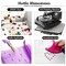 MEIBITE 6796PCS Light Yellow Hotfix Rhinestones Crystal Stones Glass for Fabric Clothes Shirts Sparkly Flat Back Round with Tweezers and Picking Pen (SS6~SS30 Set)